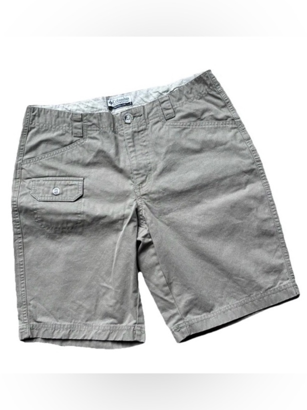 Columbia Khaki Cargo Shorts 8-10 Women’s *
